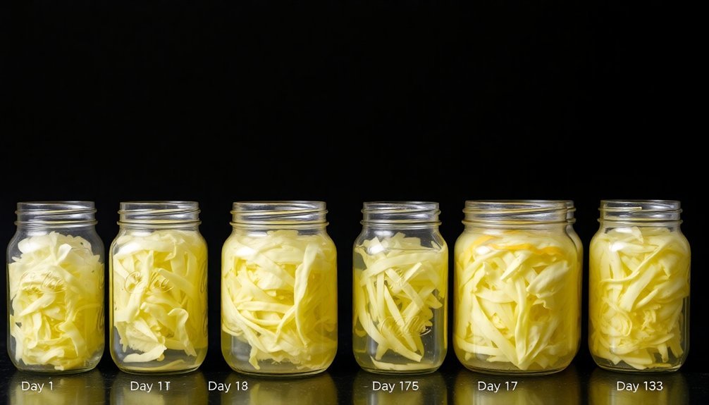 complete timeline cabbage fermentation days