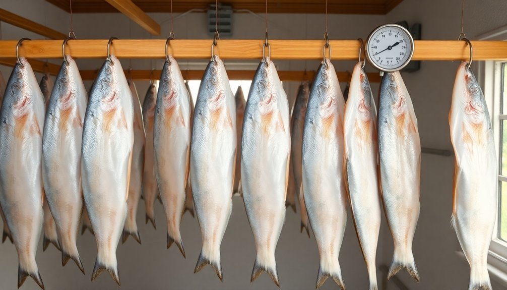 air dried fish temperature guidelines