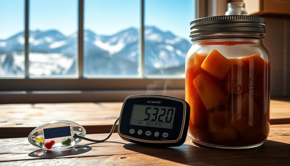 altitude measurement for canning