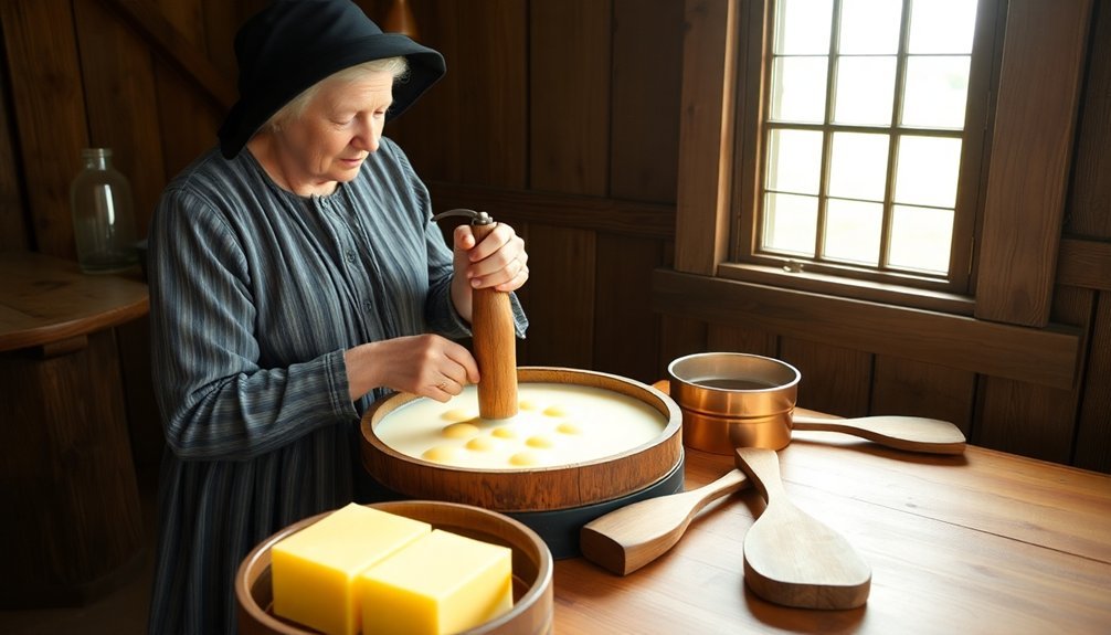 amish traditional butter making heritage
