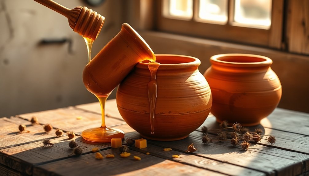 ancient honey storage vessels