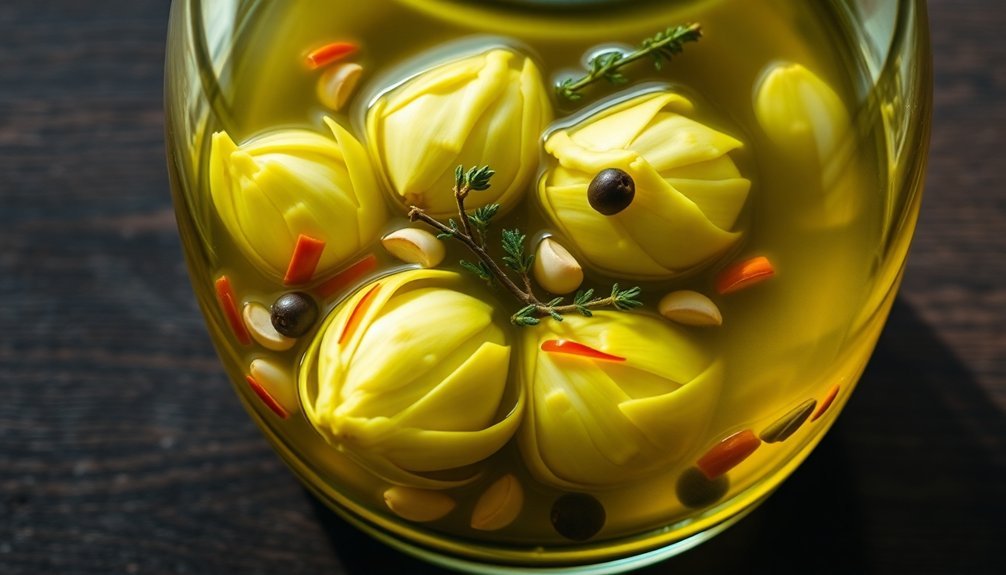 artichokes preserved in oil