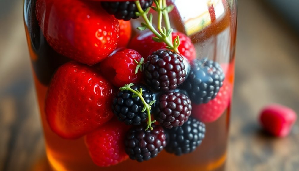 Preserve Fresh Berries in Boozy Infusion Mix