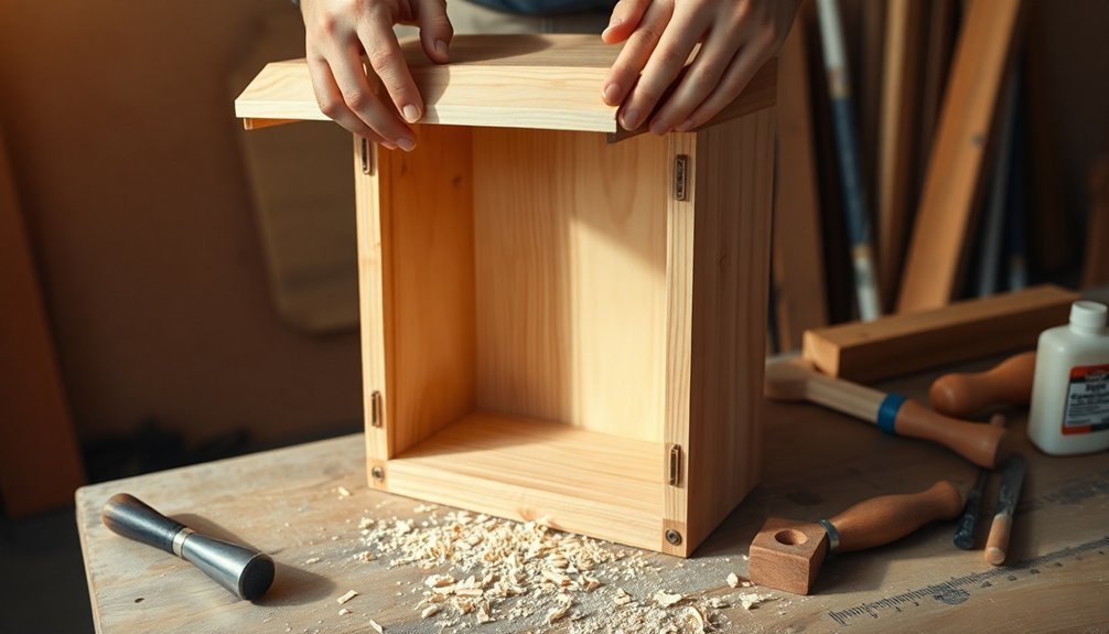 build a salt box cabinet