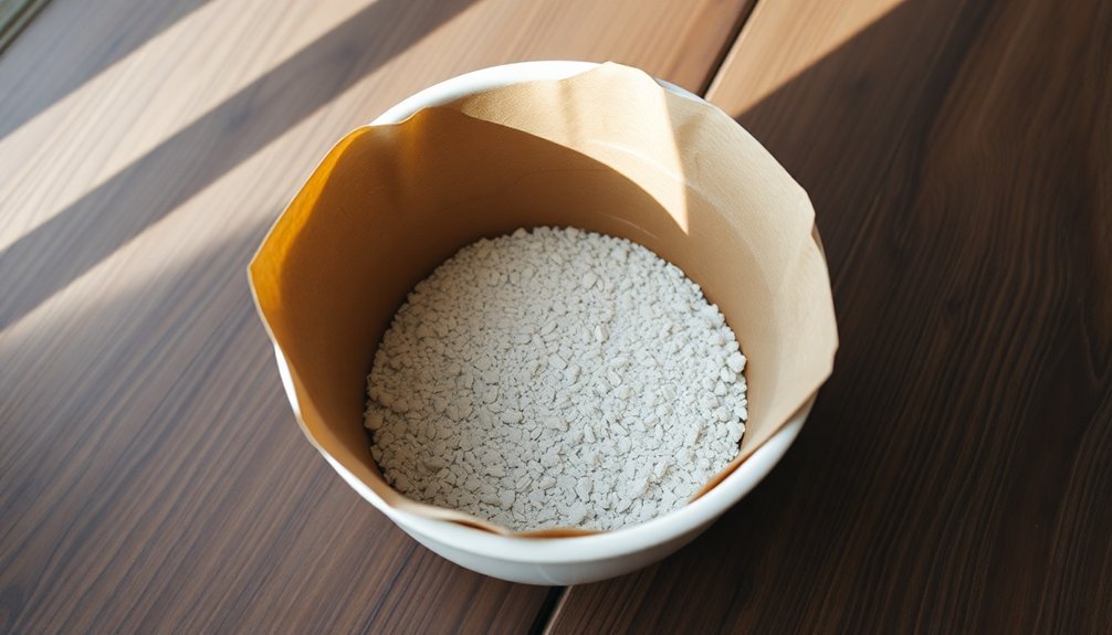 ceramic containers with paper