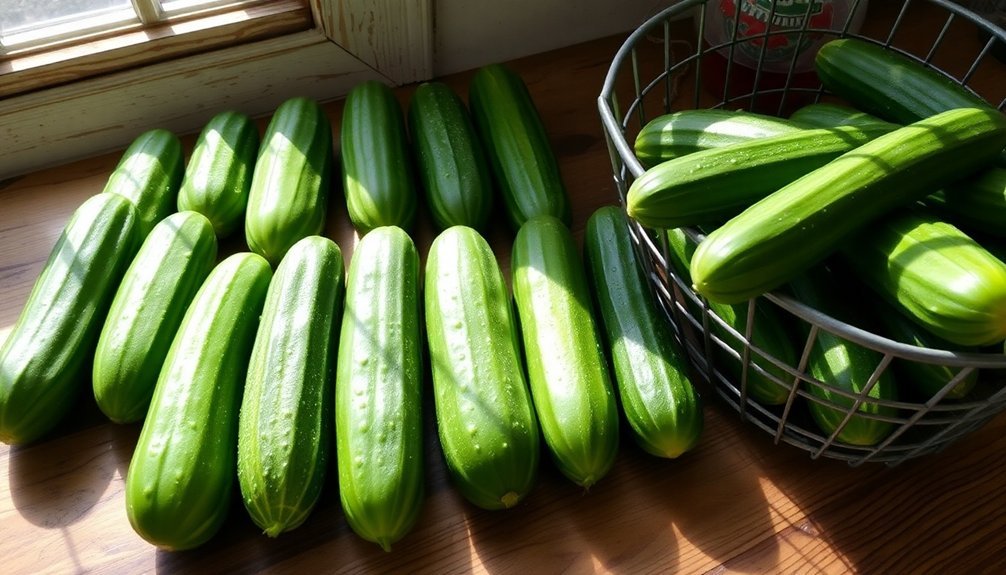 choose ideal pickling cucumbers