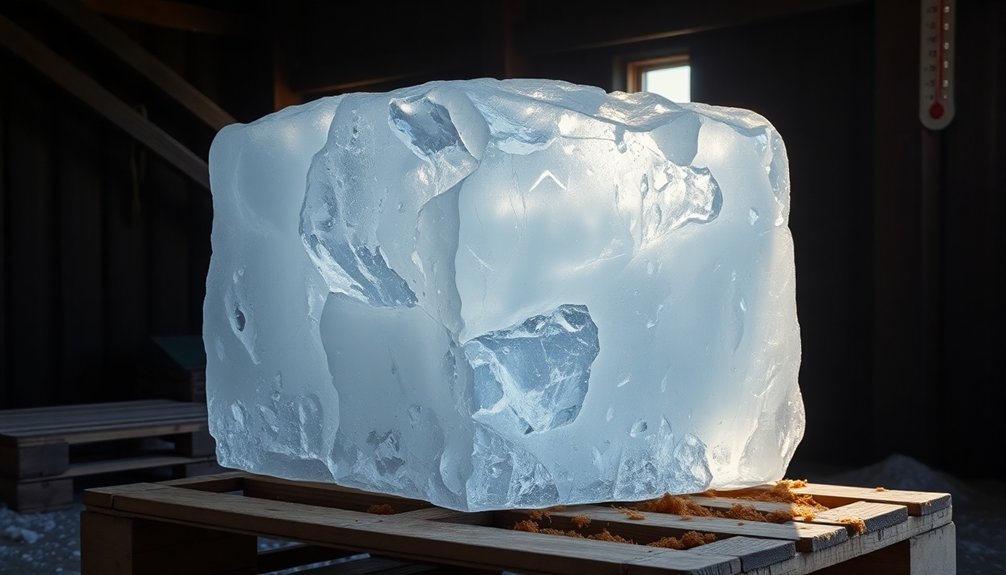 choosing natural ice blocks