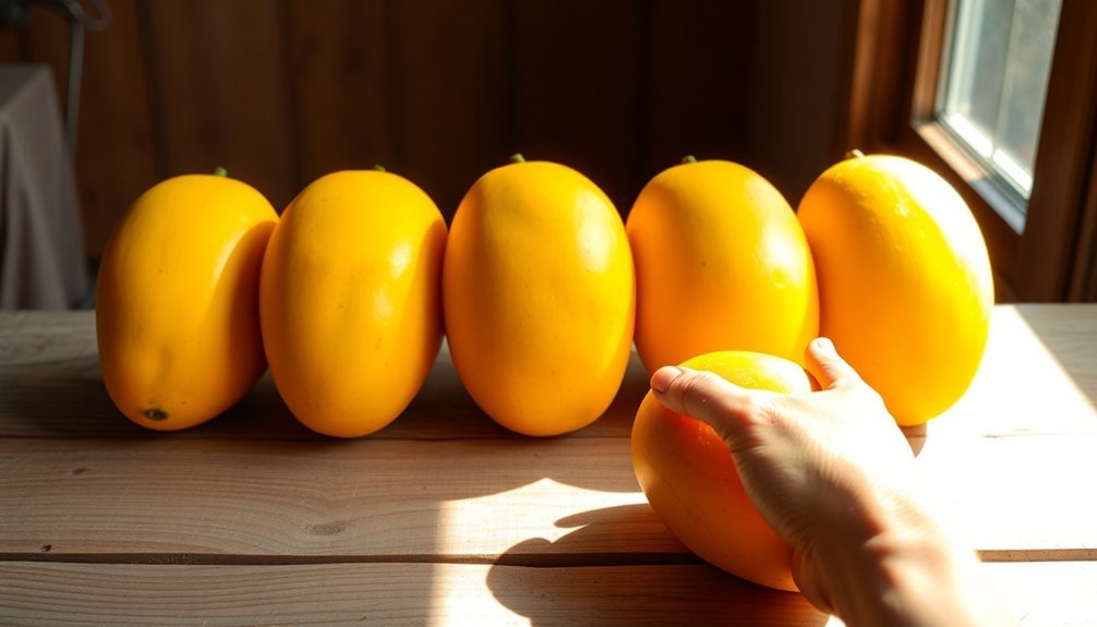 choosing ripe mangoes wisely