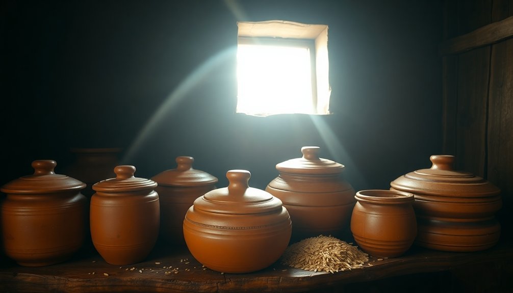 clay pot grain preservation techniques