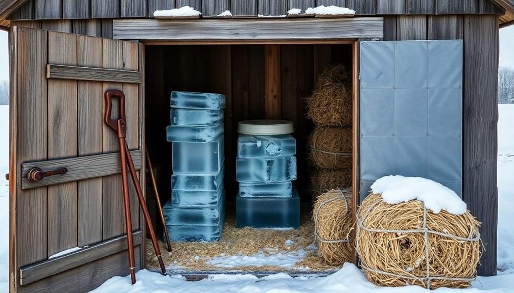 constructing an ice house