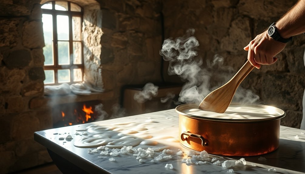 curd preparation using hot water