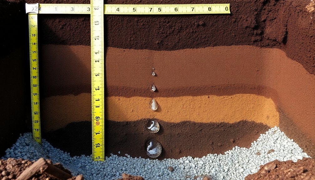 drainage depth correlation analysis