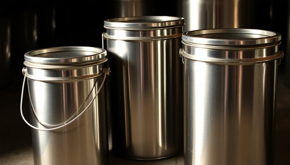 durable stainless steel containers