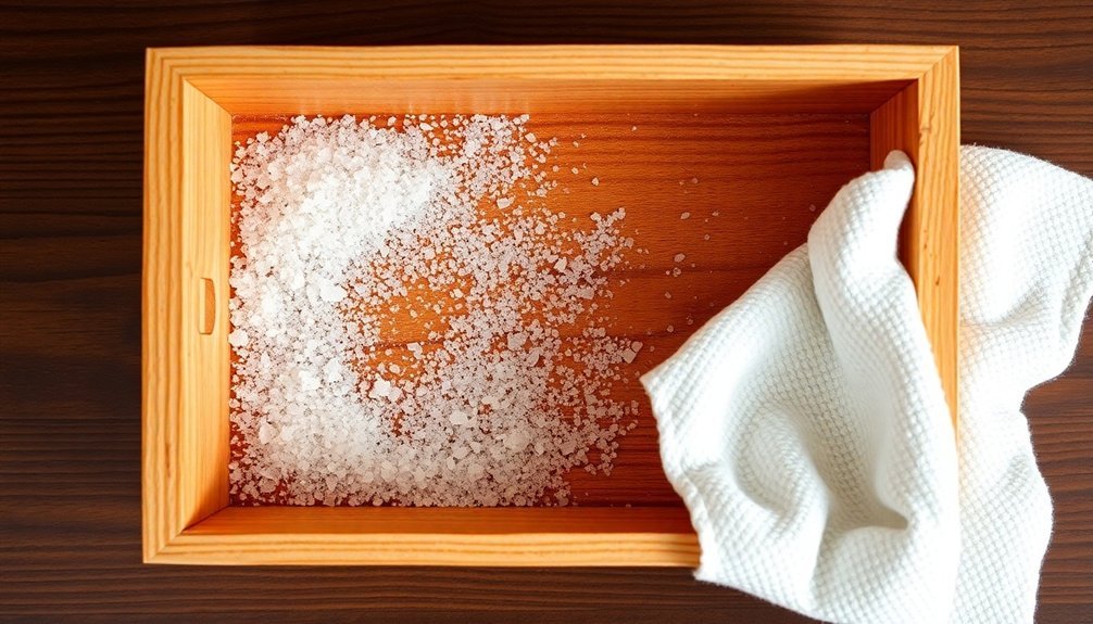 eliminating impurities and salt