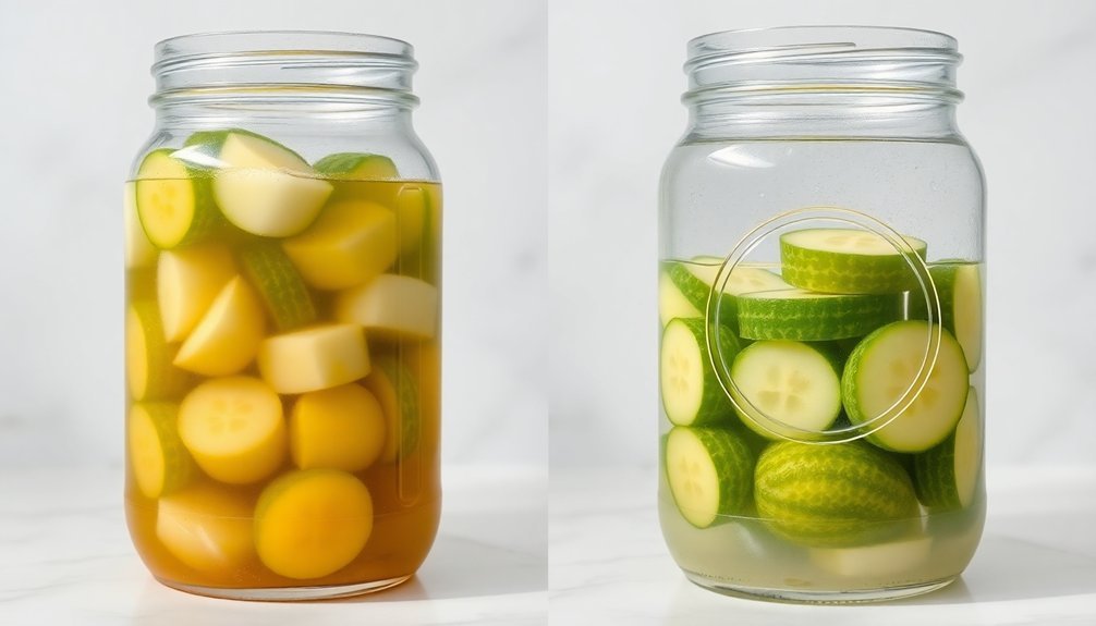 evening out pickle curing