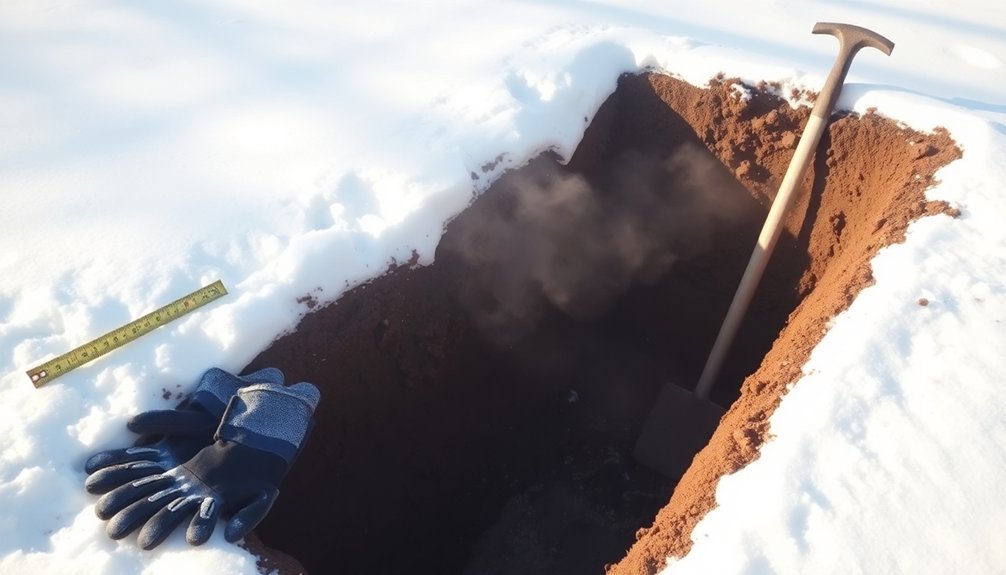 excavating ground for construction