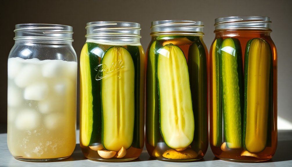 fermented cucumbers for weeks