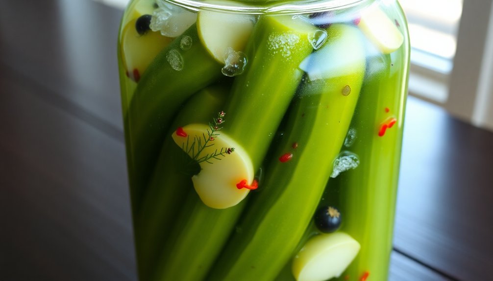 fermented spicy garlic pickles