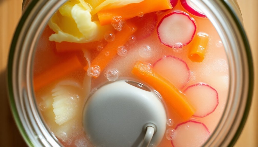 fermenting vegetables in salt