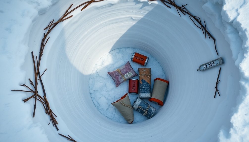 food storage in snow