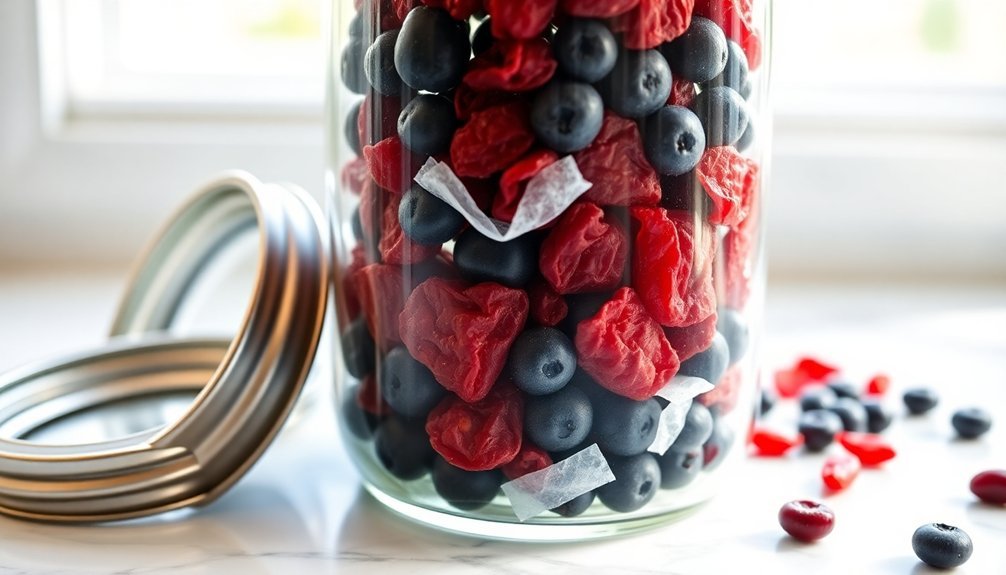 glass jar storage technique