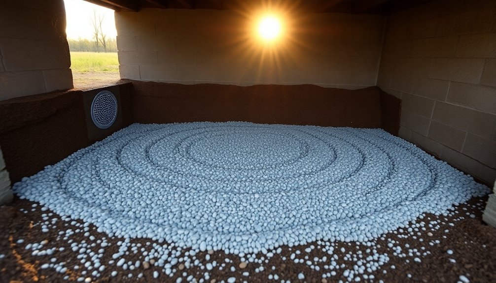 gravel bed drainage system