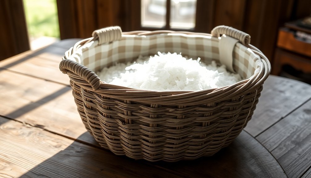 handcrafted woven storage baskets