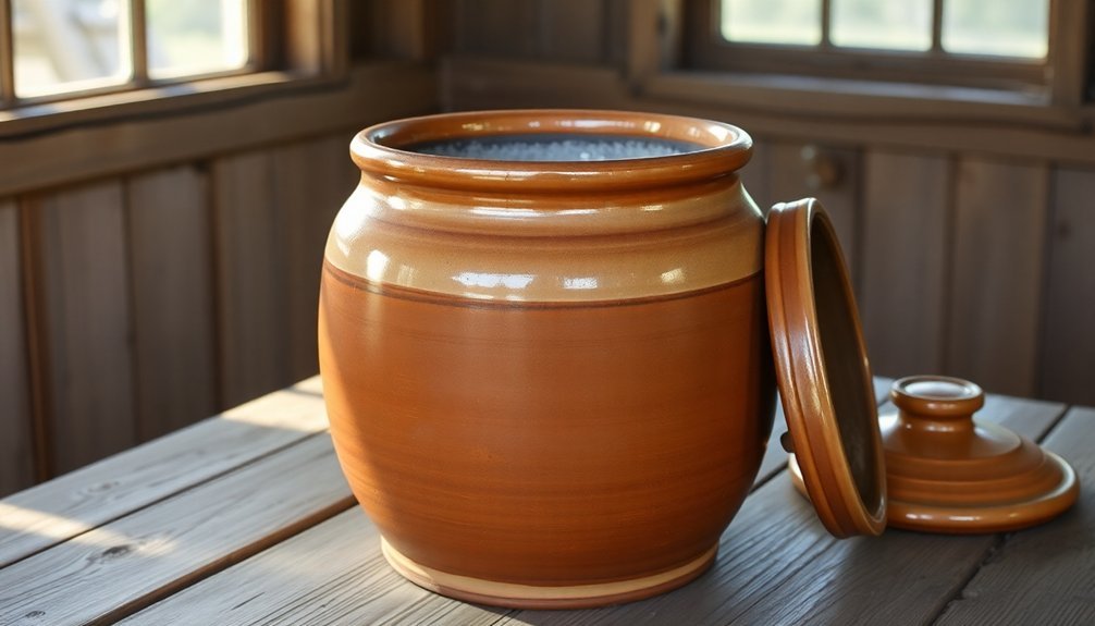 handmade clay storage containers