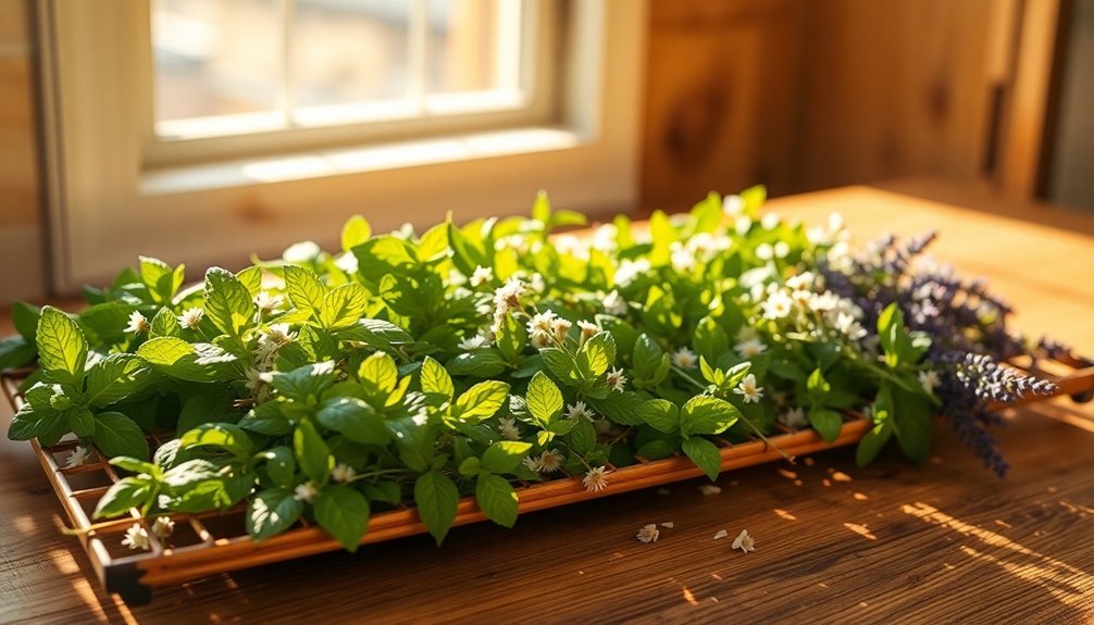 harvest and chop herbs
