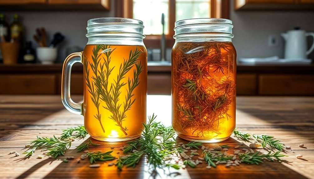 herb flavor intensity comparison