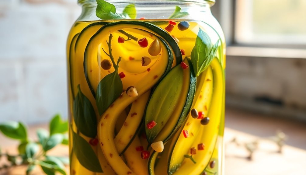 herb infused summer squash dish