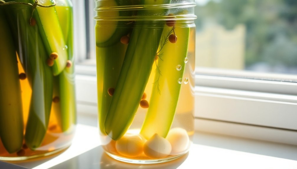 homemade vinegar brine pickles