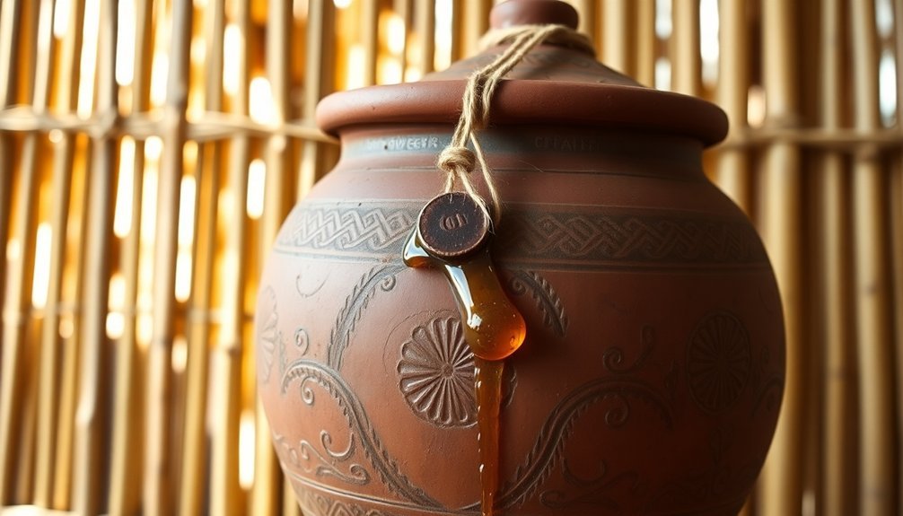 honey storage container method