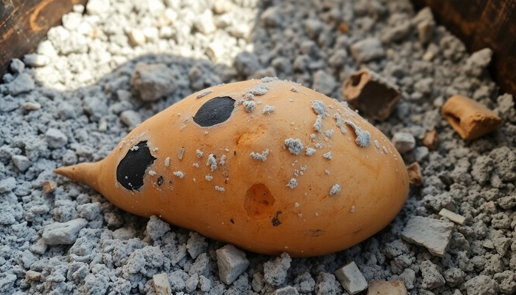 improper wood ash storage