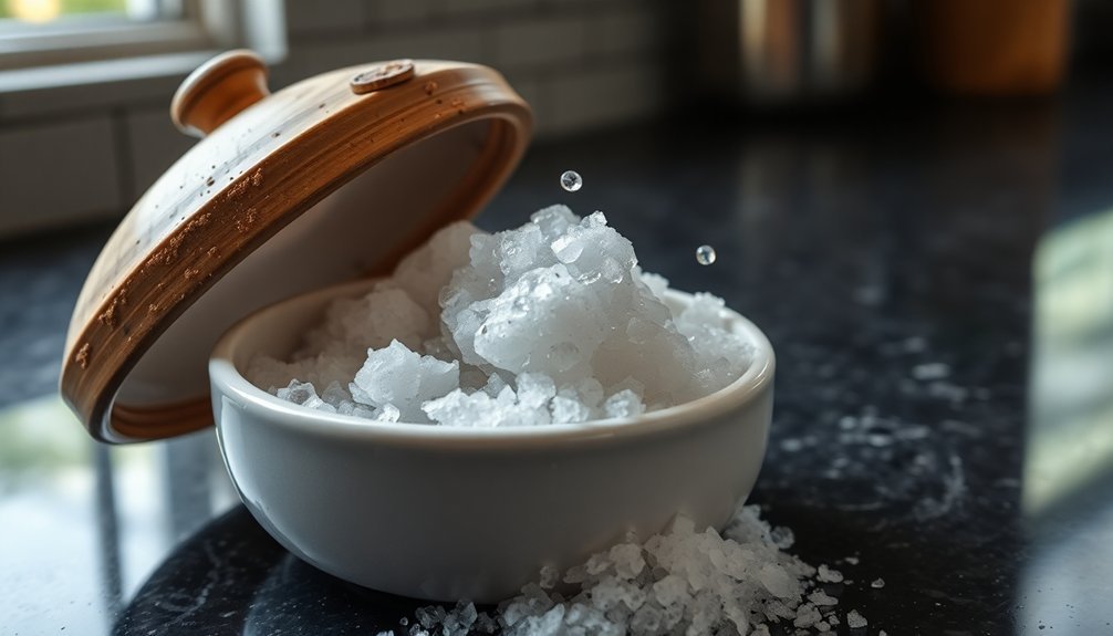 inefficient salt storage method