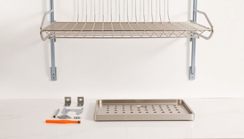 install drainage system components