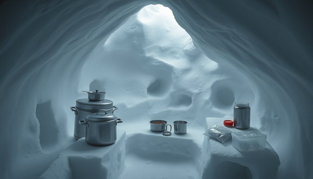 install natural ice shelves