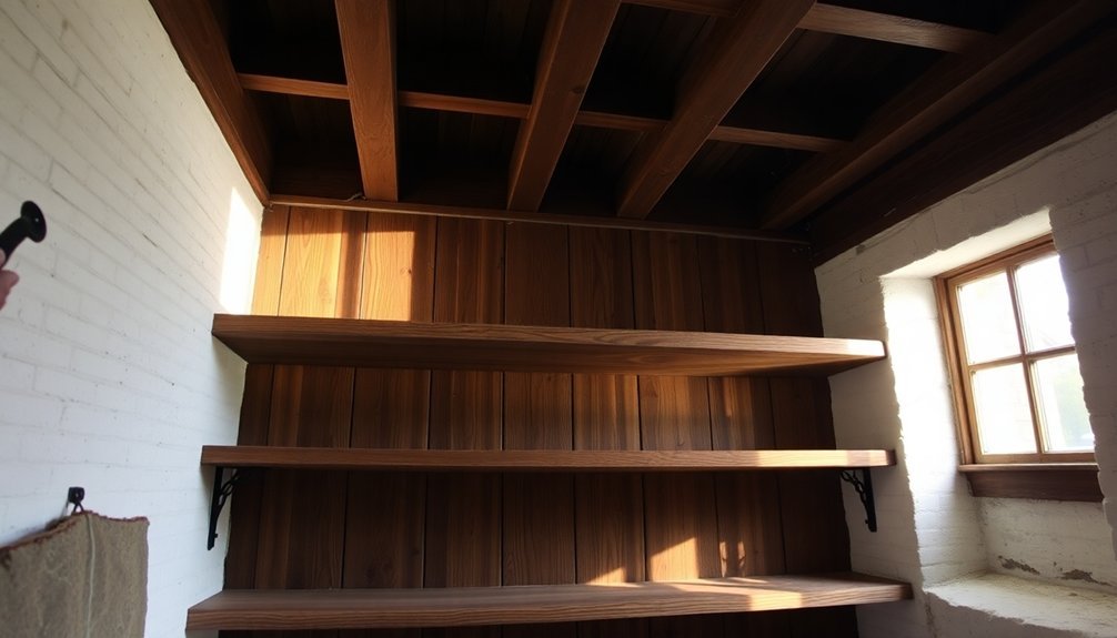 interior shelving reconstruction project