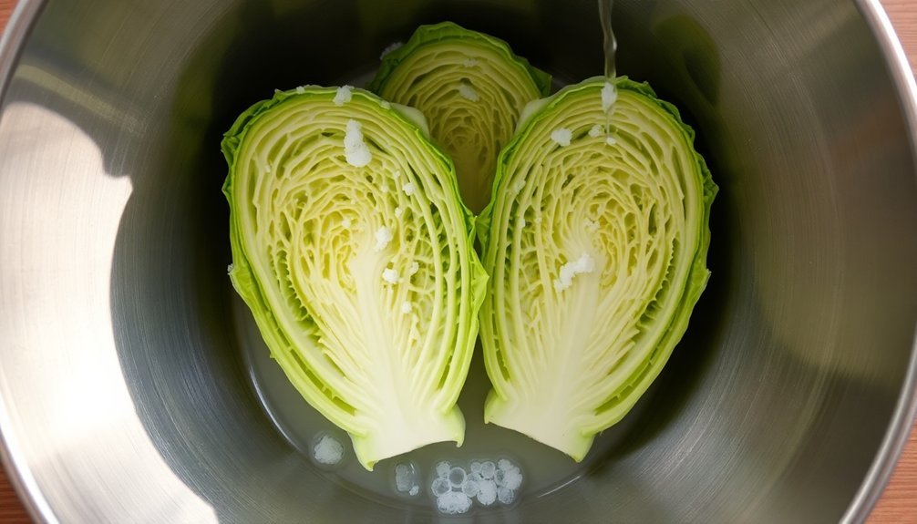 kimchi fermentation through brining