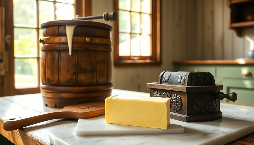 manual churning equipment tools