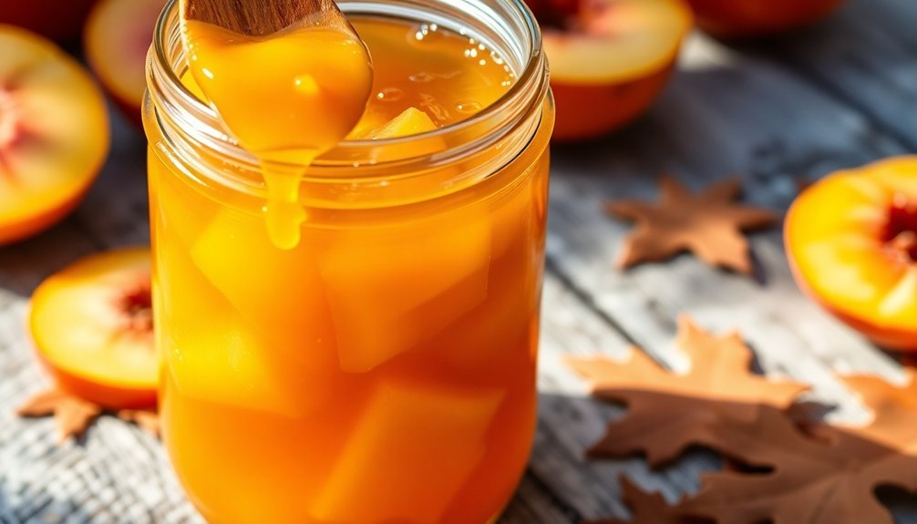 maple flavored peach preserves