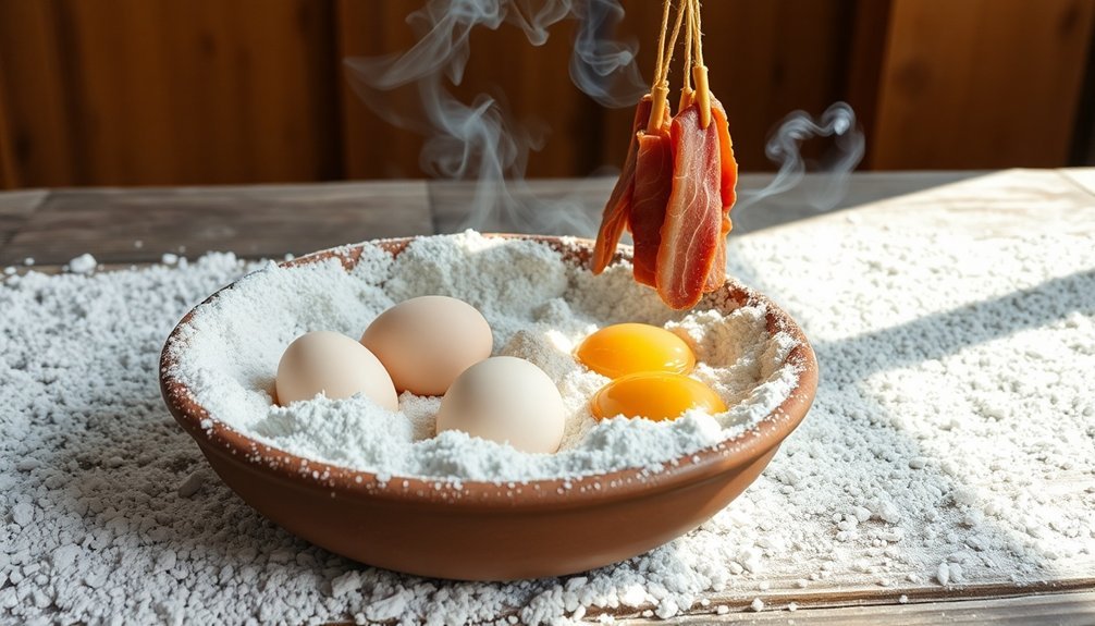 meat and eggs storage