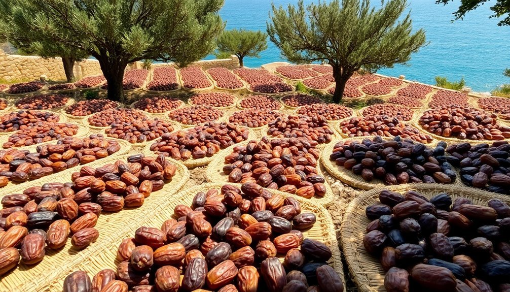 mediterranean date harvesting techniques