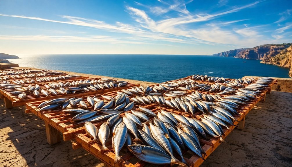 mediterranean sun dried fish uniqueness