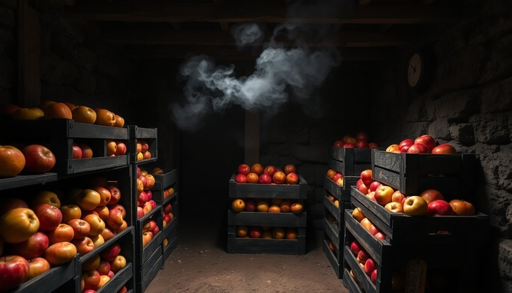 optimal storage for apples