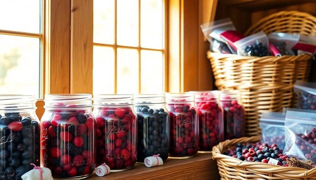 optimal sun dried berry storage