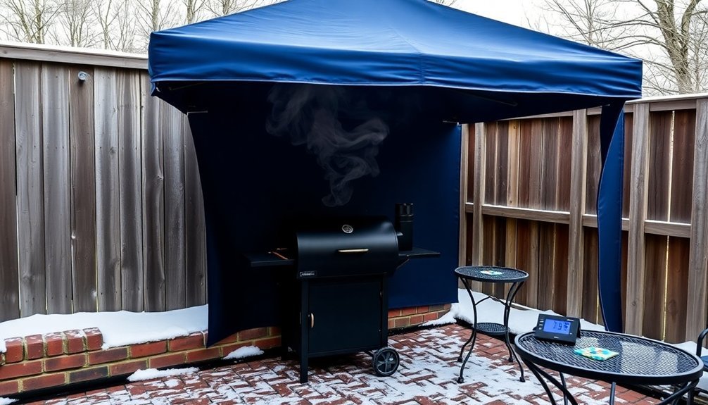 optimal winter smoking spot