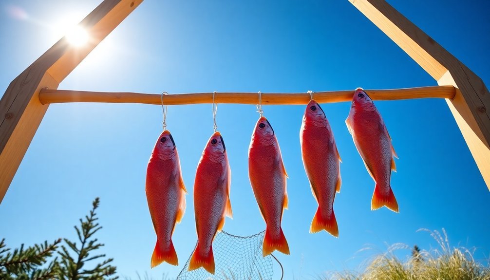 outdoor fish drying rack