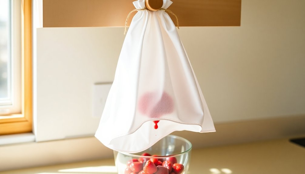 pillowcase method for straining