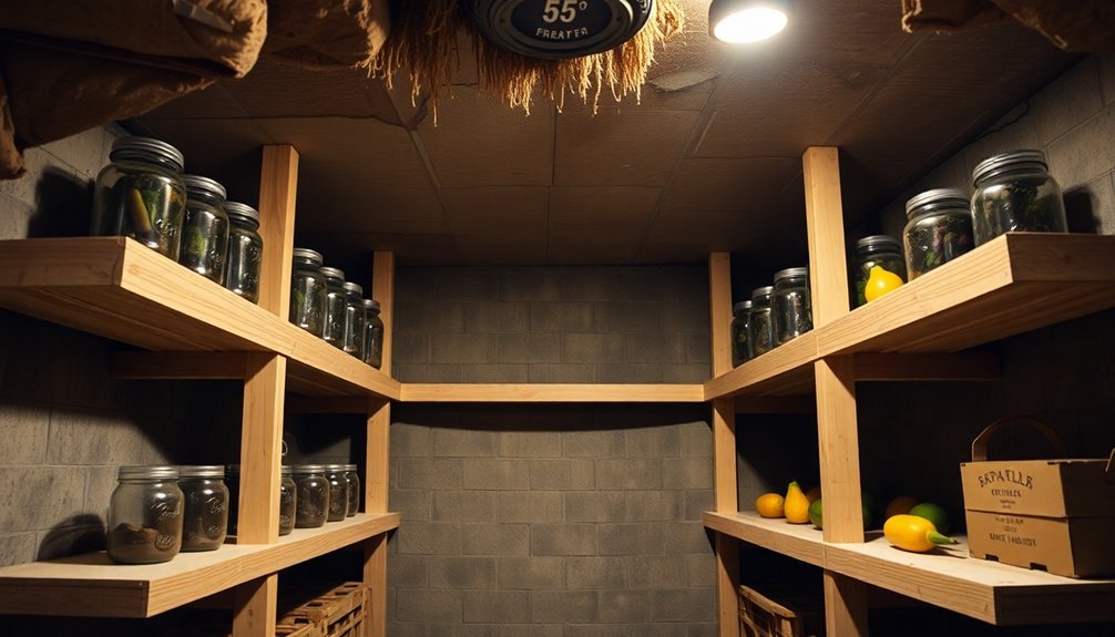 plywood storage shelving unit
